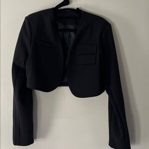 Sophisticated Black Women's Cropped Blazer